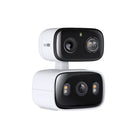 TP-Link Dual Lens Security Camera-Synchronized Smart Tracking - When the fixed lens detects events, the pan/tilt lens will automatically pivot to focus on and track the moving object