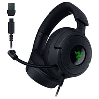 Razer Kraken V4 X Wired Gaming Headset with Retractable Razer -  HyperClear Cardioid Mic-Razer TriForce 40 mm drivers powerful, lifelike audio