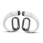 MyBat Open-Ear Wireless Earbuds - XL - White Candy Swirl Design - White-Open-ear, large-size design for comfort and environmental awareness
