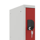 Ceha Canada 15" Cube locker - Red-FULLY WELDED AND ASSEMBLED: Arrives ready to use, saving you time and effort while offering robust construction for long-lasting use
