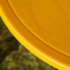 Outsunny Kids Folding Picnic Table & Chair Set Pattern Outdoor Garden Patio Backyard with Sun Umbrella - Yellow-Color: Yellow
