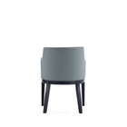Manhattan Comfort Gansevoort 22.5" Modern Faux Leather Upholstered Dining Armchair - Pewter-Home Assembly Required. All Hardware Included
