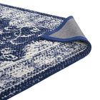 Modway Kazia Distressed Floral Lattice Area Rug - 5 ft W x 8 ft L - Dark Blue/Ivory-Long-Lasting Material