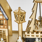 HOMCOM Light Up Christmas Advent Calendar with 24 Countdown Drawers - Natural Wood-Colour: Nature Wood 
