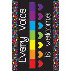 Ashley Productions Smart Poly Computer Mouse Pad - Every Voice is Welcome Here - 6 Pack-Make your desk a place of encouragement and productivity - order your positive saying mouse pad today!