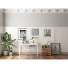 Can-Bramar Glassara Writing Desk - White-Perfect for office, home, study usage