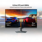GIGABYTE 27" SuperSpeed QHD IPS 200 Hz Gaming Monitor - G27Q20-Competitive Edge with 200Hz Refresh Rate and 0.5ms Response Time – Achieve a super-fast response time and smooth motion clarity with an 200Hz/OC 210Hz refresh rate and 0.5ms GtG response time. Whether you’re in high speed FPS battles or intense esports competitions, the G27Q20 ensures every frame is delivered with precision, giving you the edge when milliseconds matter.