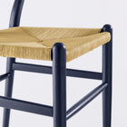 Modway Amish 32" Wood Dining Accent Chair - Midnight Blue-9