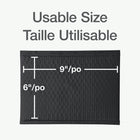 Quality Park Poly Bubble Mailers With Redi-Strip Peel Off Closure - 9" L x 6" W - Black - 8 Pack-Air filled bubbles inside these shipping envelopes soften the impact of handling while your package is in transit, so you can safely mail delicate items