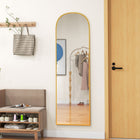 HOMCOM Full Length Mirror - 50" W x 161.5" H - Gold-Colour: Gold 