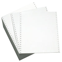 Domtar Continuous Paper -  1 Ply - 1/2" Perforation - 2700 Sheets-Colour: White