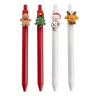 General Supply Goods + Co Festive Gel Pens - 0.5 mm - Black Ink - 4 Pack-Smooth 0.5 mm tips for writing