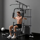 Soozier Multifunction Home Gym Equipment with 100 lb Weight Stack - Black-Support many kinds of exercises such as back pull bar, butterfly arm, lower pull bar function, bend arm training, kick training 