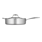 Tramontina 6 Qt Covered Deep Saute Pan Stainless Steel Tri-Ply Clad-Premium Tri-Ply clad construction (18/10 stainless steel, aluminum core, magnetic stainless steel)