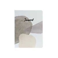 Hilroy TaupeTones Abstract Journal - 6" x 8" - 96 Sheets-Fabric cover with abstract design