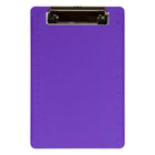 JAM Paper Small Plastic Memo Clipboards with Low Profile Metal Clip - Mini (6 x 9) - Purple-Colour: Purple | Be stylish and organized with colourful clipboards.
