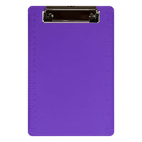 JAM Paper Small Plastic Memo Clipboards with Low Profile Metal Clip - Mini (6 x 9) - Purple-Colour: Purple | Be stylish and organized with colourful clipboards.