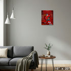 Connor Bedard Collage Blackhawks - Framed Canvas - 16" x 20"-Perfect for any room in your home or office