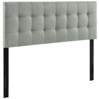Modway Lily Upholstered Fabric Full Headboard - Grey-Elegantly tufted headboard