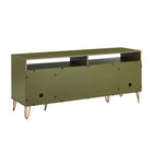 Manhattan Comfort DUMBO 62.99" Modern TV Stand - Olive Green-17.99" L x 62.99" W x 26.77" H