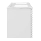 Modway Render 48" Wall-Mount Bathroom Vanity - White-Ceramic Sink Basins