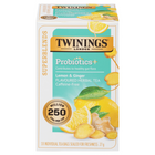 Twinings Superblends Probiotics+ Lemon & Ginger Herbal Tea Bags - 18 Pack-Blended with ginger root, lemon flavour, turmeric, cloves, cinnamon, liquorice root and ginger flavour for a warm and flavourful herbal tea experience