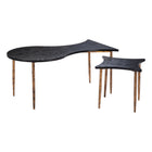 Zuo Norden Coffee Table - Black/Bronze - Set of 2-Dimensions: 22.2" L x 40.2" W x 18.1" H