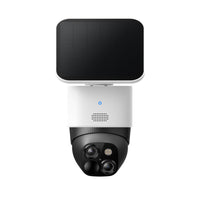 eufy Security SoloCam S340 Solar Security Wireless Outdoor Camera - White-Enhanced Dual-Camera Clarity at 50 Feet: Capture every event around your home in stellar 3K resolution. See exactly who and what is around your home with 8X zoom