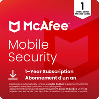 McAfee Mobile Security Antivirus Software for 1 Device (Android/iOS) - 1-Year Subscription with Auto-Renewal [Digital Download]-Stay protected with our award-winning antivirus software™.