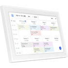 Aluratek 10.1" Smart WiFi Digital Calendar and Photo Frame with Touchscreen-Sync your Google, Apple, Yahoo or Outlook calendars to the frame. With colour-coded events, to-do lists, meal planning, and chore tracking, this all-in-one tool simplifies scheduling for busy households.