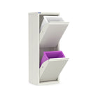 Ceha Canada CK 2-Door Multipurpose Metal Storage Cabinet - 13" W - White-DURABLE CONSTRUCTION: Fully welded and sturdy, this multipurpose storage separator is built to last. Epoxy-polyester coating resists wear, making it perfect for home or office use