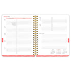 BrownTrout 2026 18-Month Weekly Desk Planner with Foil Stamped Cover - Crackled Blush - 6" x 7.75"-Durable Construction - Thick, high-quality pages help to prevent wear and tear throughout the year