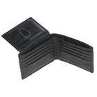Club Rochelier Men's Slim Fold Wallet with Removable ID - Black-Genuine Leather