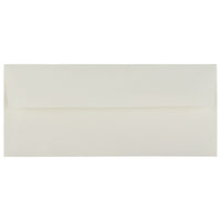 JAM Paper #10 Business Envelopes, 4 1/8 x 9.5, Strathmore Natural White Wove, 100 Pack (34992g)-Natural white
