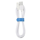 Blu Element Braided Charge/Sync Lightning USB 6ft White (B6MFIWH)-Works with all USB car and wall chargers