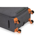 Champs Classic II 3-Piece Softside Luggage Set - Lightweight - Black-Expandable for additional storage capacity