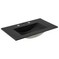 Modway Cayman 30" Bathroom Sink - Black-Modern 30" Bathroom Sink