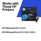 HP 935XL Cyan High Yield Original Ink Cartridge (C2P24AN)-The package includes one cyan ink cartridge