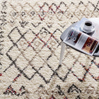 Modway Skadi Rainbow Diamond Shag Area Rug - 8 ft W x 10 ft L - Multicolor-Stain-Resistant Easy to Clean