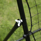HOMCOM Rebounder Net Football Training Aid Kickback Target Play - Black-Adjustable angles cater to diverse training goals 