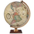 Replogle Carlyle 12" Antique Ocean Illuminated Desk Globe - English-Illuminated antique ocean globe