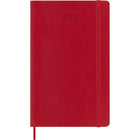 Moleskine 2026 Classic 12-Month Soft Cover Weekly Planner - 5" x 8.25" - Scarlet Red-Rounded corners, elastic closure and matching ribbon bookmark