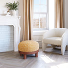 Zuo Gome Ottoman - Oat Yellow-Furniture Colour: Yellow