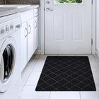 Korhani Studio Wash & Dry Utility Mat - 3' x 4' - Black-The 3' x 4' design provides ample coverage for doorways and workspaces