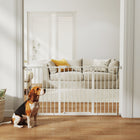 PawHut 29"-58" Wide Pet Gate with Door Dog Barrier Indoor for Stairs-When the opening angle is between 30° and 90°, the door will close automatically