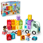LEGO DUPLO Town Alphabet Truck Building Block Set-Educational toys for toddlers filled with diverse characters and familiar scenes
