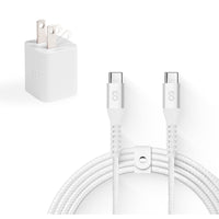 LOGiiX Vibrance USB-C Charging Kit - White-Colorful & compact charging kit for USB Type-C devices