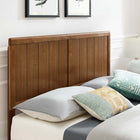 Modway Alana Wood Full Platform Bed with Angular Frame - Walnut-Weight Capacity: 600 lb