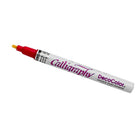 Marvy Uchida Fine-Point Calligraphy Opaque Paint Marker - Red - 5 Pack-Ink will not fade from most surfaces for a long time