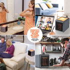 Handy 1200 W Ceramic Space Heater - Pure Warmth - Silver-True-shield filter helps clean as it heats